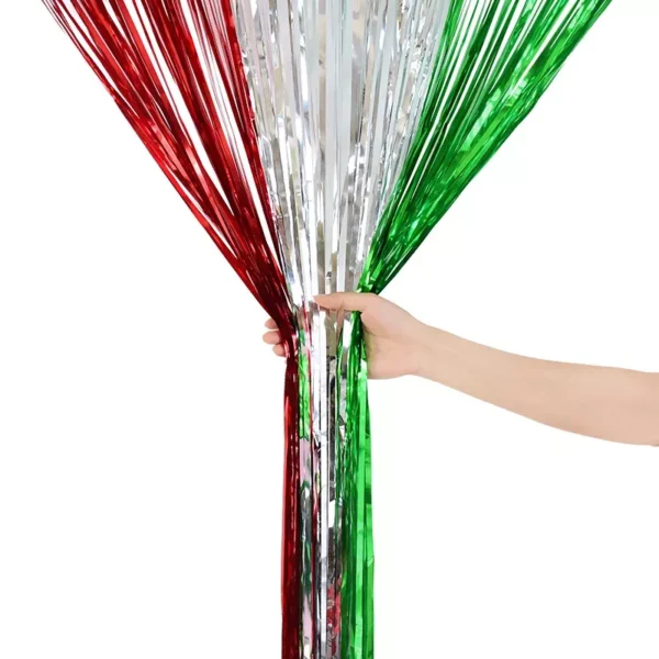 2M Glitter Tinsel Fringe Curtain - Image 6