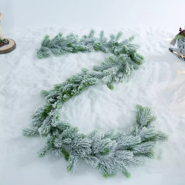 Snow Flocked Mini Pine Christmas Tree - Image 6
