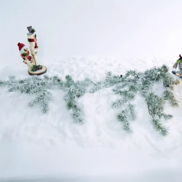 Snow Flocked Mini Pine Christmas Tree - Image 7