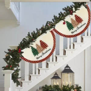 Festive Christmas Fan Flag Banner