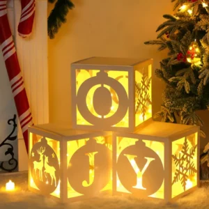 Charming Transparent Christmas Box Ornaments