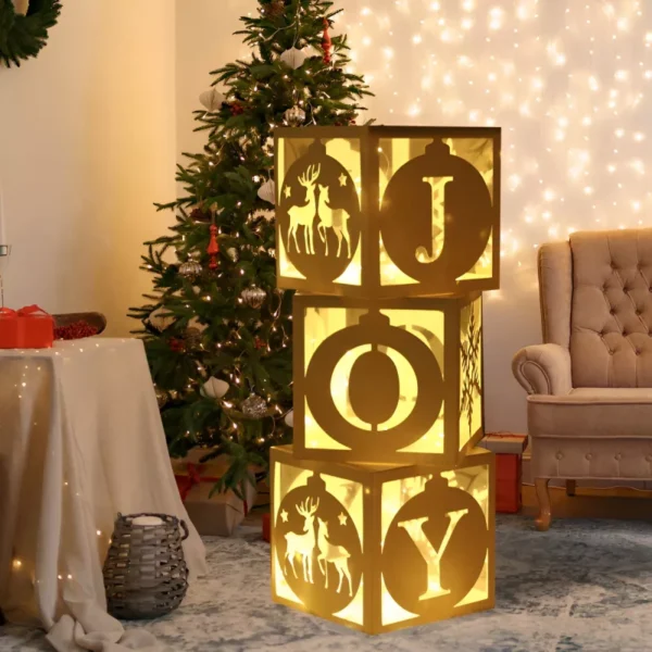 Charming Transparent Christmas Box Ornaments - Image 3
