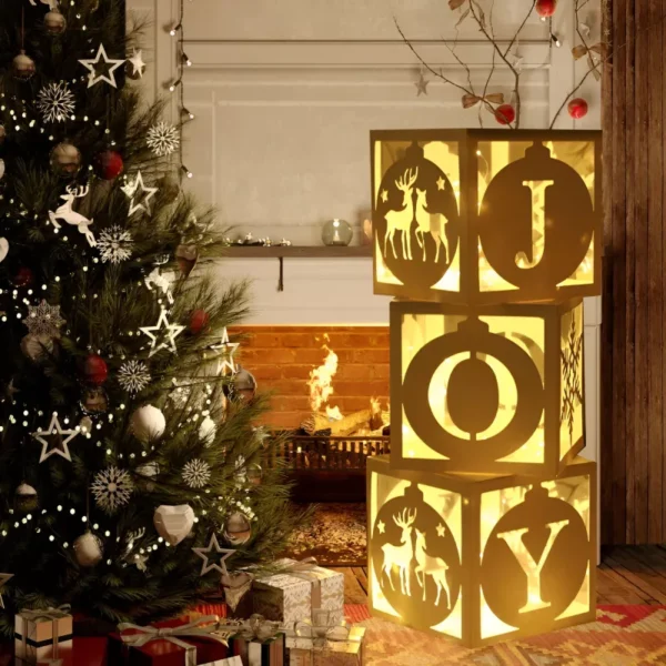 Charming Transparent Christmas Box Ornaments - Image 2