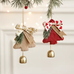 Jingle Bell Decorative Tree Pendant for Festive Home Decor