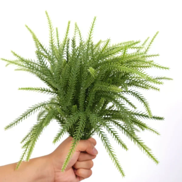10Pcs Artificial Norfolk Pine Branches for Christmas Decor - Image 6