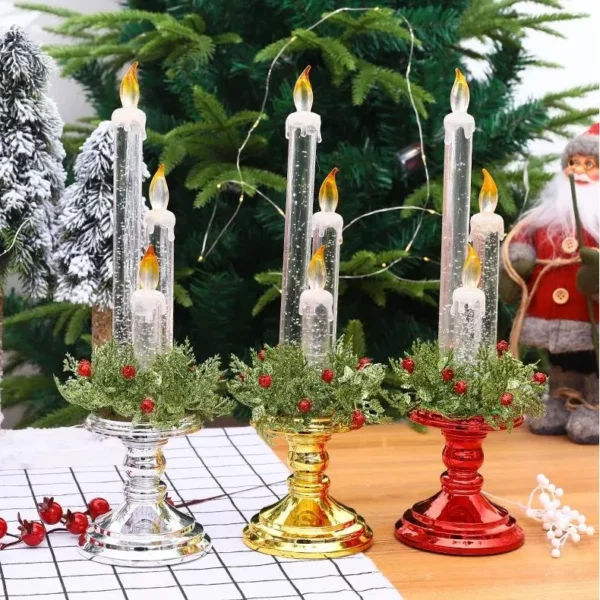 Christmas LED Candlestick Set - Image 3