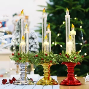 Christmas LED Candlestick Set