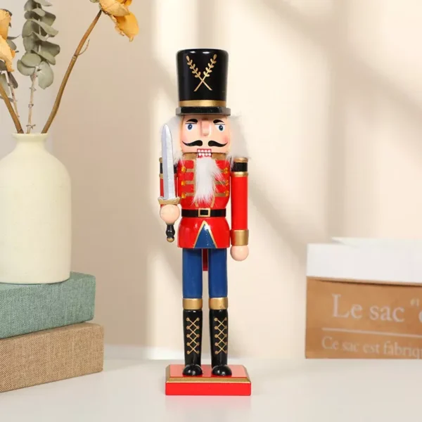 30cm Wooden Nutcracker Soldier - Image 3