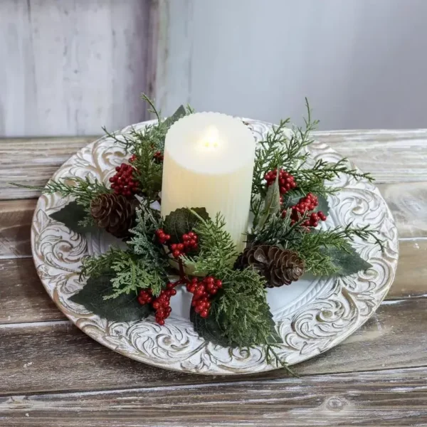Christmas Candle Holder Wreath - Image 5