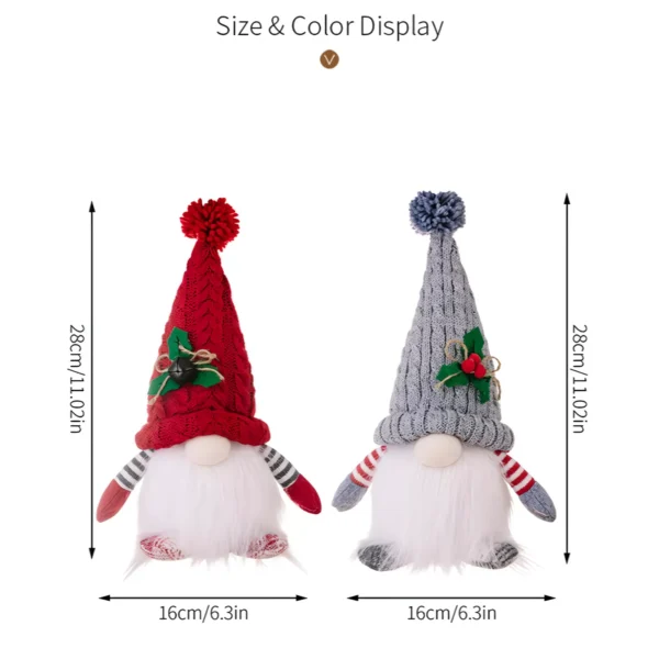 Light-Up Knitted Elf Gnome Plush Doll - Image 6
