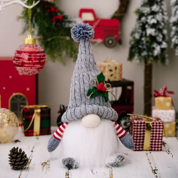 Light-Up Knitted Elf Gnome Plush Doll - Image 5