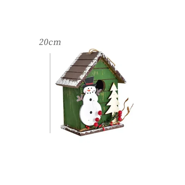 Christmas Wooden House Mailbox & Shovel Decoration - Image 7