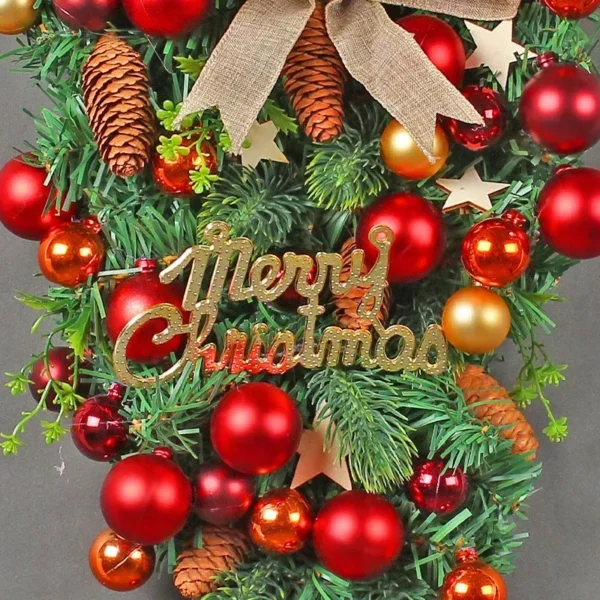 Upside-Down Christmas Tree Wreath - Image 3