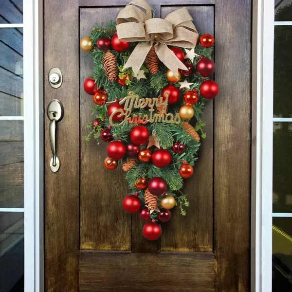 Upside-Down Christmas Tree Wreath - Image 5