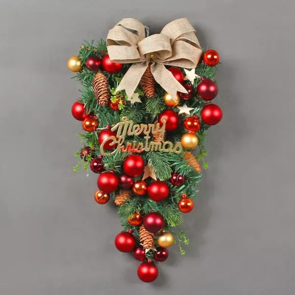 Upside-Down Christmas Tree Wreath - Image 4