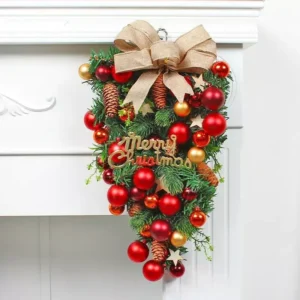 Upside-Down Christmas Tree Wreath