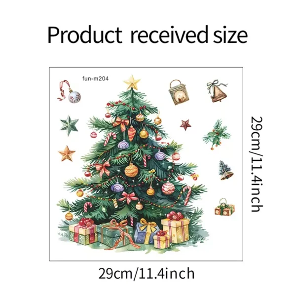 Christmas Tree Snowman Toilet Stickers - Image 6