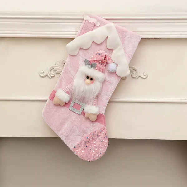 Festive Sequin Christmas Socks - Image 6