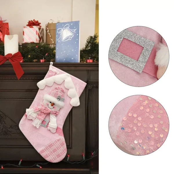 Festive Sequin Christmas Socks - Image 4