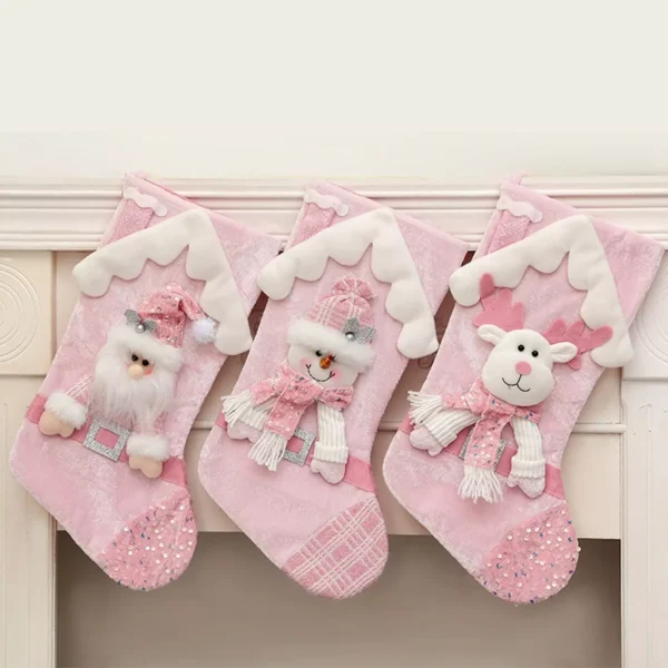 Festive Sequin Christmas Socks - Image 2