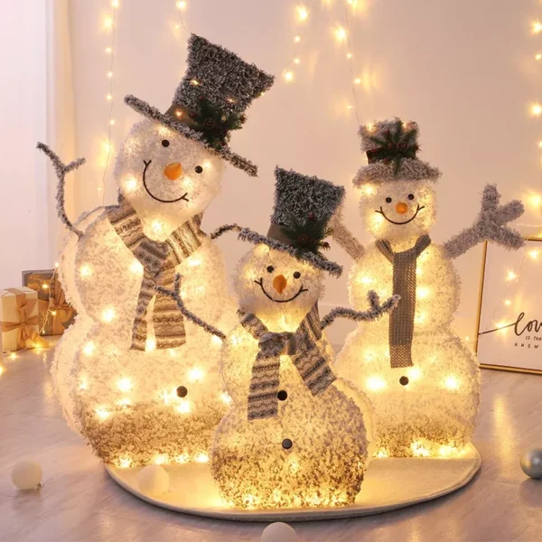 1.2M LED Luminous Christmas Snowman Decoration - Image 3