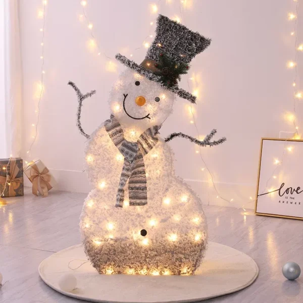 1.2M LED Luminous Christmas Snowman Decoration - Image 5