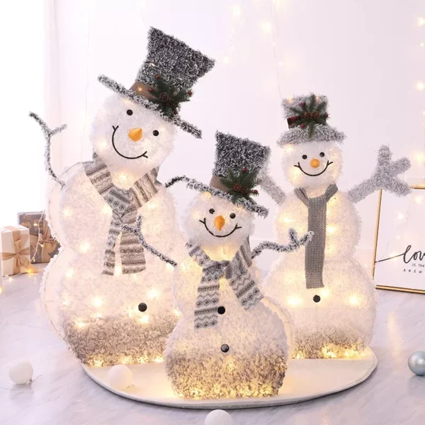 1.2M LED Luminous Christmas Snowman Decoration - Image 4