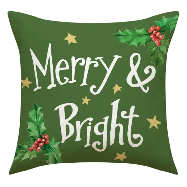 Festive 4-Pack Christmas Cushion Covers - Image 7