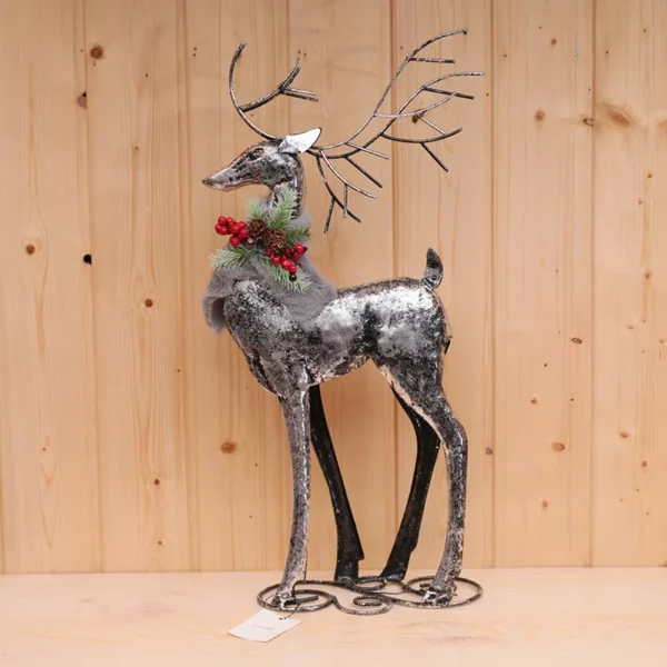 Vintage Iron Deer Figurine - Image 2