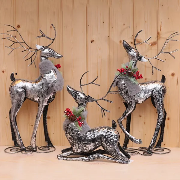 Vintage Iron Deer Figurine - Image 4