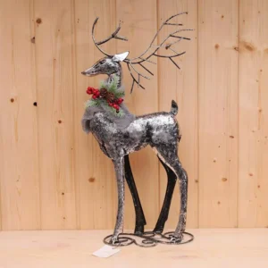 Vintage Iron Deer Figurine