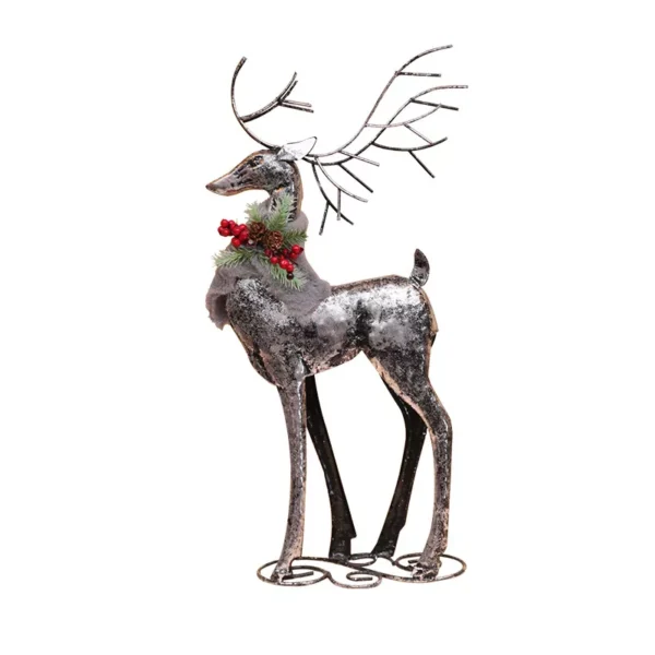 Vintage Iron Deer Figurine - Image 5