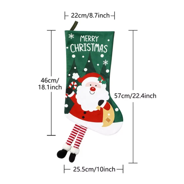 Large Christmas Stocking for Tree and Home Decor - Image 5