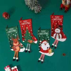 Large Christmas Stocking for Tree and Home Decor