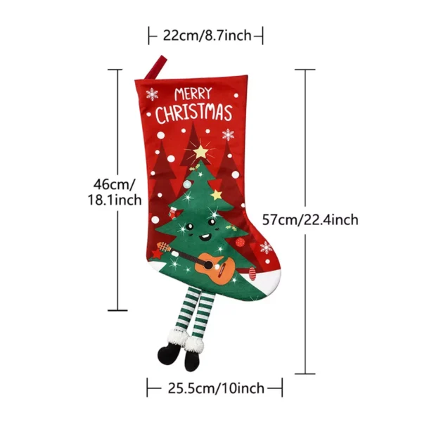 Large Christmas Stocking for Tree and Home Decor - Image 6