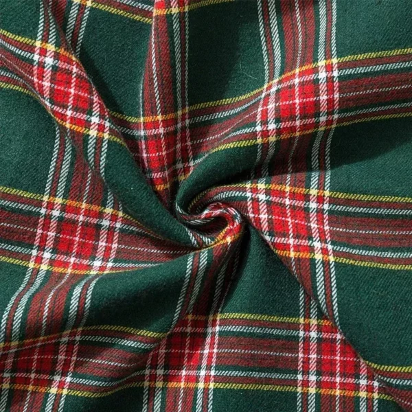 Festive Christmas Plaid Cushion Cover - Image 7