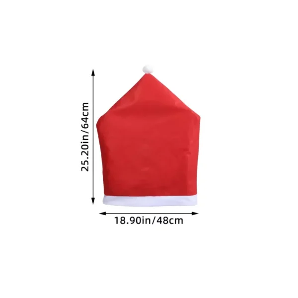 Festive Red Christmas Chair Covers - Image 6