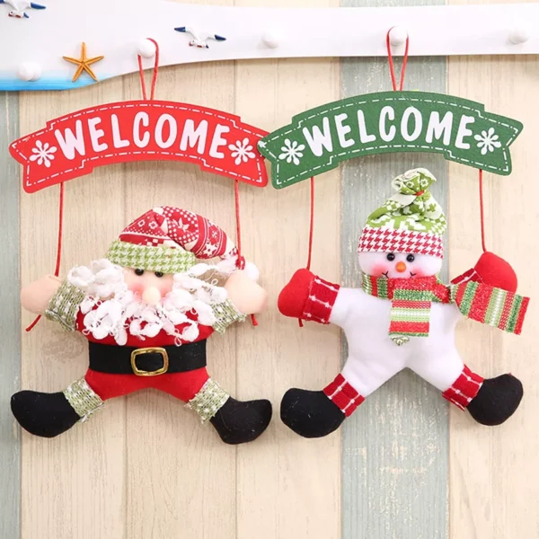 Merry Christmas Porch & Door Hanging Decor - Image 2