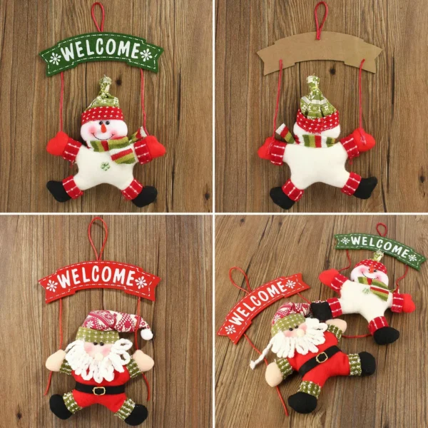 Merry Christmas Porch & Door Hanging Decor - Image 3