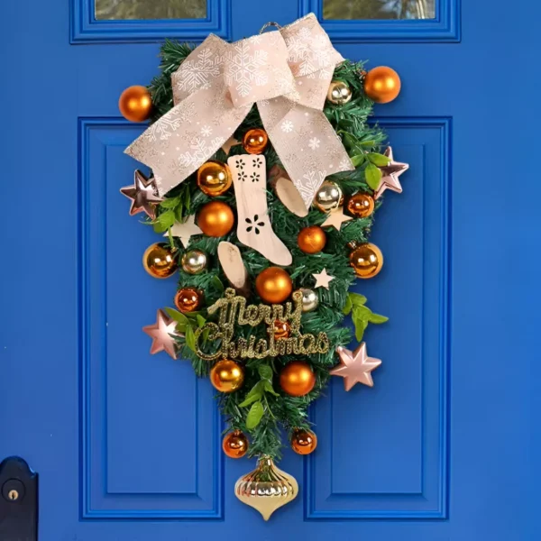 Elegant Gold Christmas Wreath - Image 4
