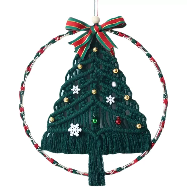 Macrame Christmas Tree Wall Hanging - Image 5