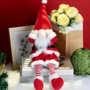 Festive Plush Gnome Doll Decor for Christmas and New Year