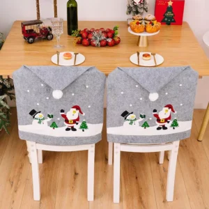 Christmas Gray Chair Covers