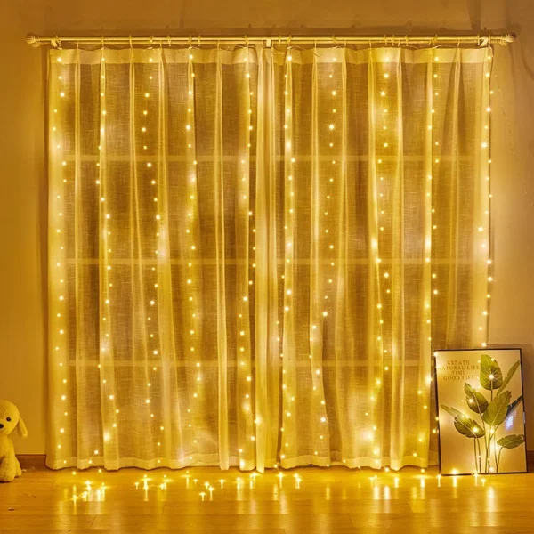 Christmas LED Curtain String Lights - Image 6