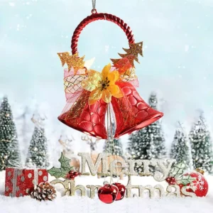 Festive Metal Dancing Christmas Ornaments Set for Tree & Hanging Décor