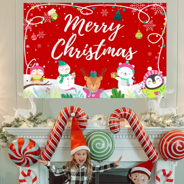 Christmas Outdoor Banner Backdrop - Image 3