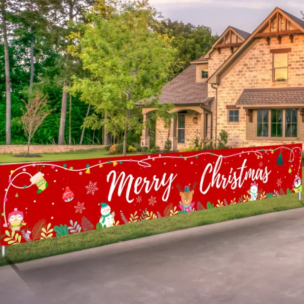 Christmas Outdoor Banner Backdrop - Image 5