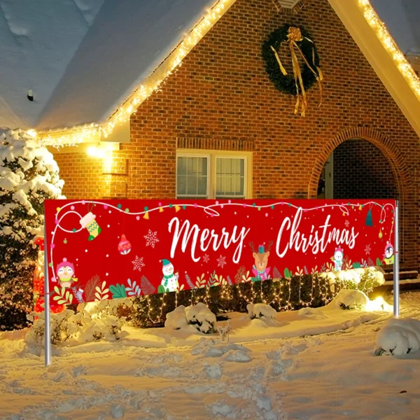 Christmas Outdoor Banner Backdrop - Image 6