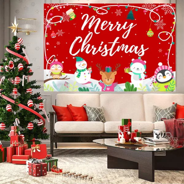 Christmas Outdoor Banner Backdrop - Image 4