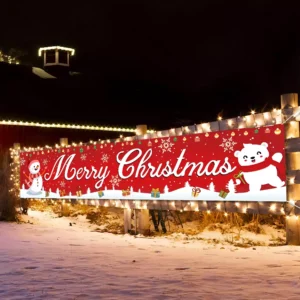 Christmas Outdoor Banner Flag for Home Decorations and Festive Cheer